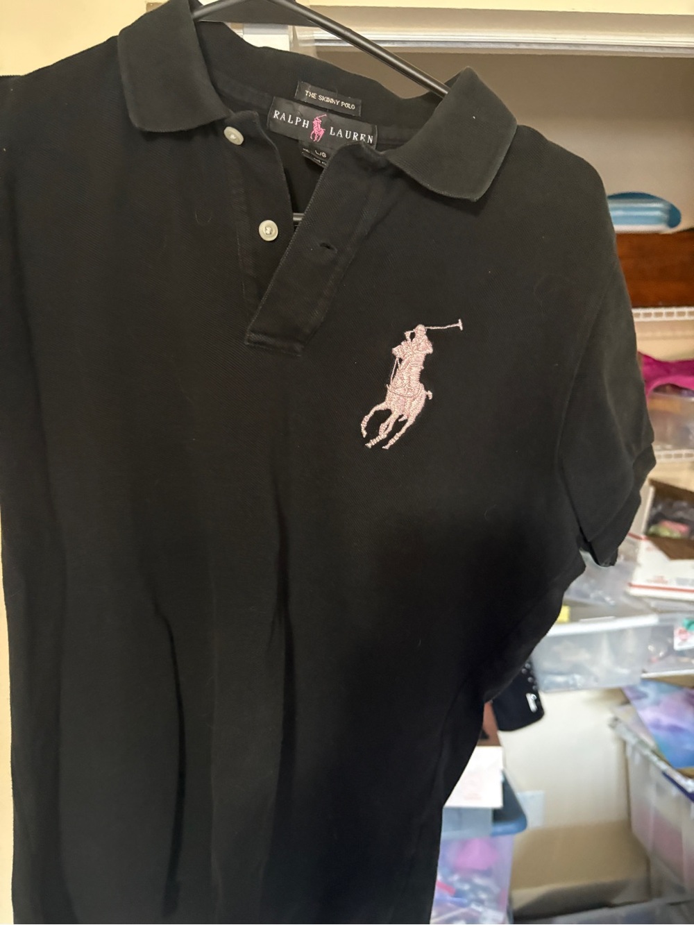 Ralph Lauren big pony polo black pink